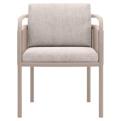 Link-Bisque Wicker, Fabric And Powder-Coated Aluminum Dining Chair by SNOC