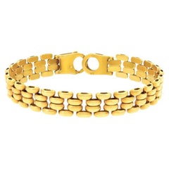Link bracelet in 18k yellow gold