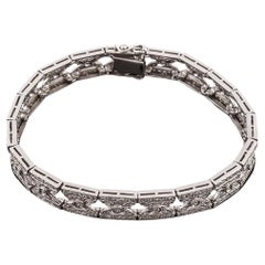 Bracciale A Link in oro e diamanti (taglio brillante)