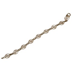 Link Bracelet Italian Manufacture in 18 Karat Yellow Gold