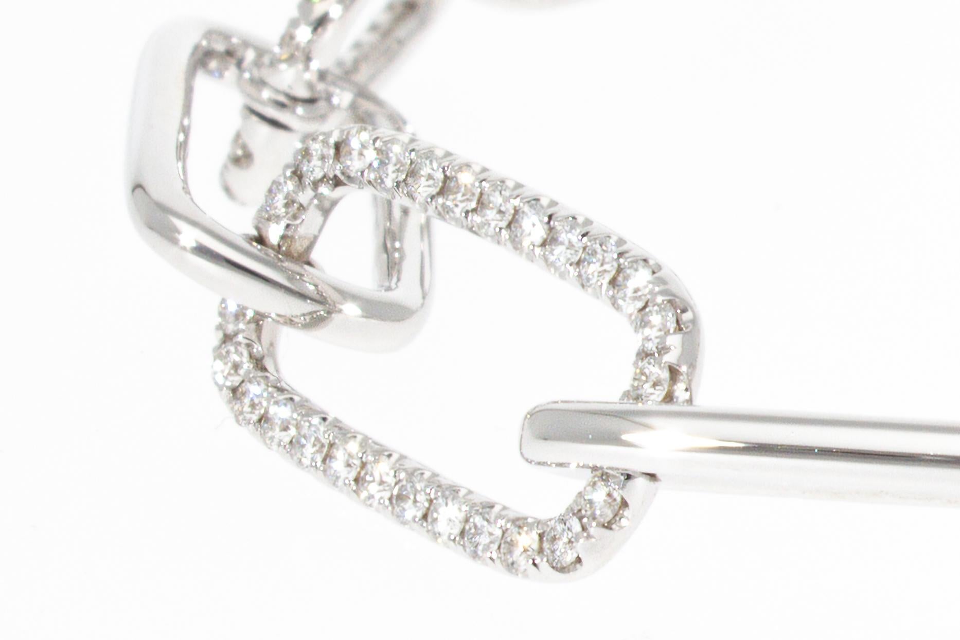Bracelet à maillons avec 1,93 carat de diamants Unisexe en vente