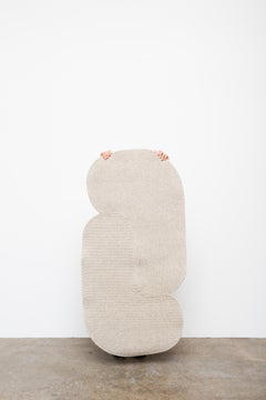Link Braided Wool Contemporary Abstract Minimalist Sculptural Rug Small