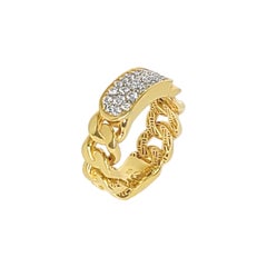 Link Chain Diamond Ring