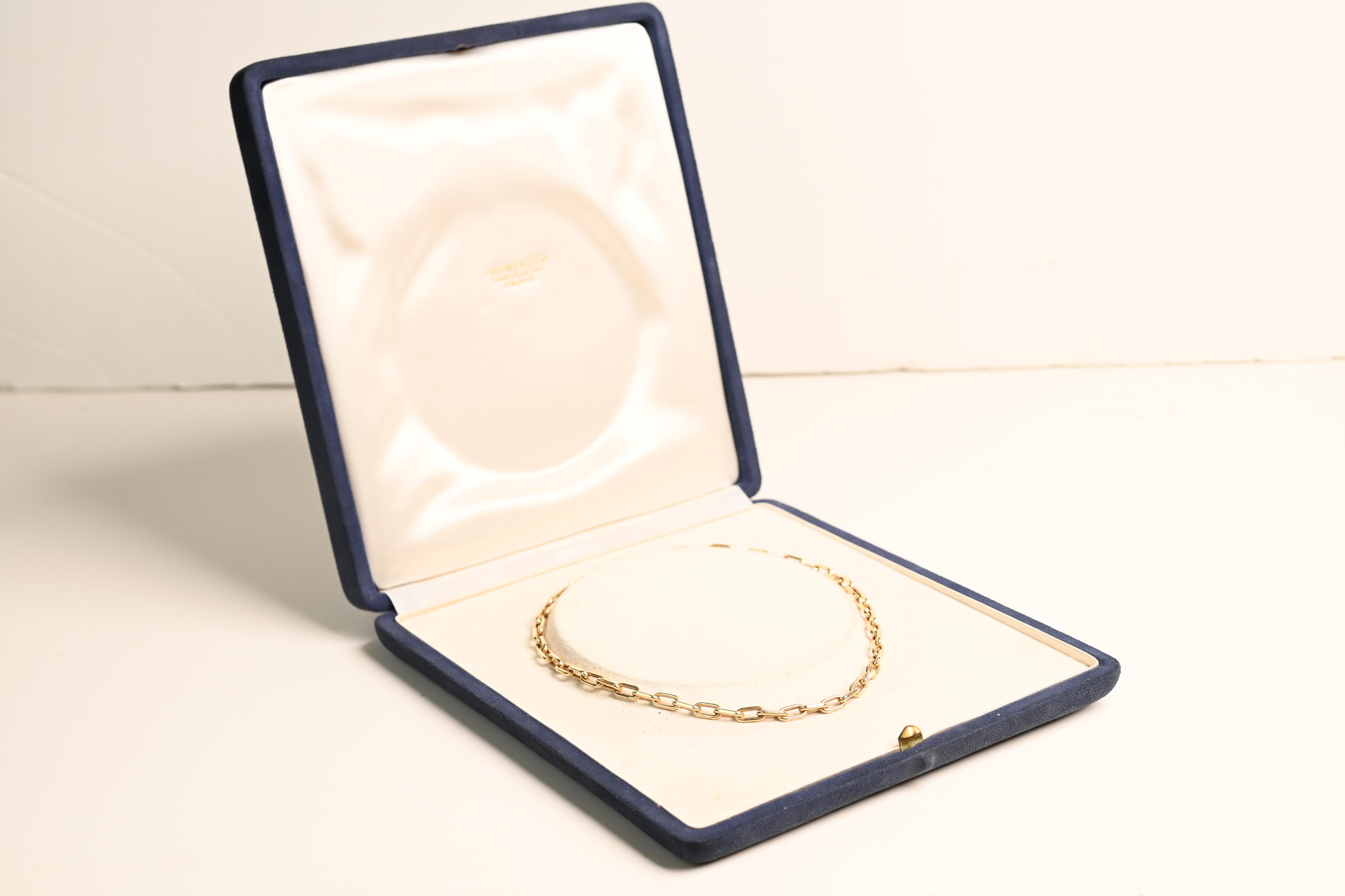 Collana A Link, oro giallo 14k In condizioni ottime in vendita a New York, NY