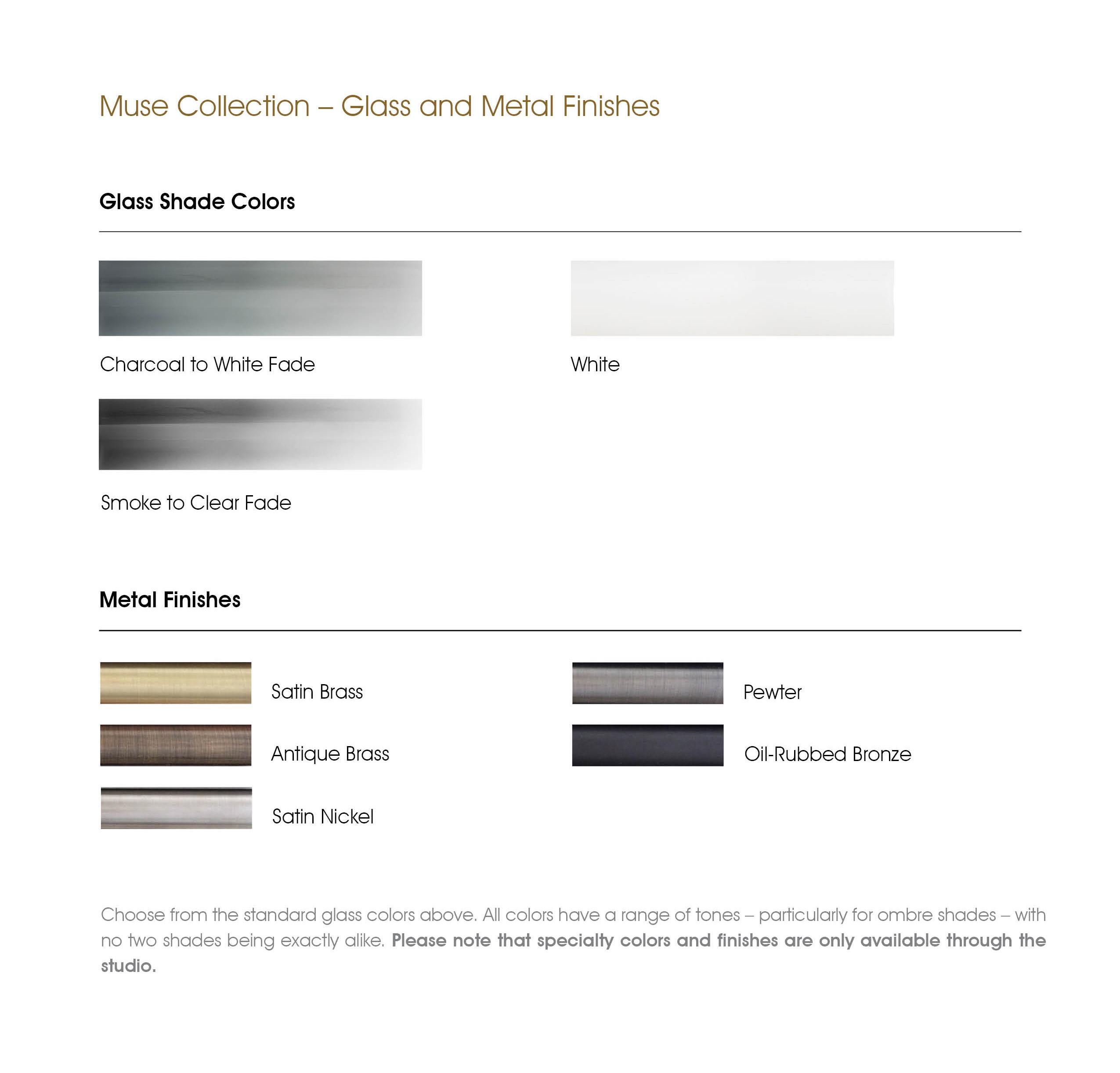 A Link Kronleuchter: Gebürstetes Messing/Weißes Ombre-Glas von Avram Rusu STUDIO im Angebot 4