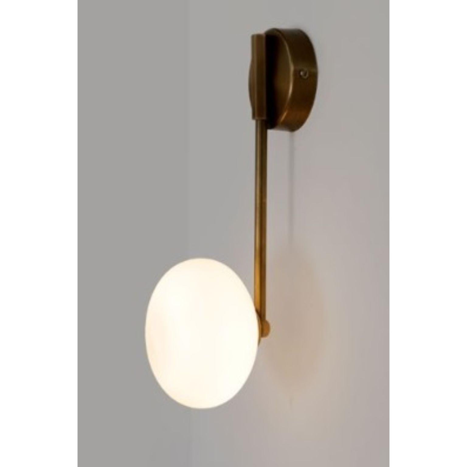 Post-Modern Link Glass Globe Wall Sconce by Lamp Shaper For Sale