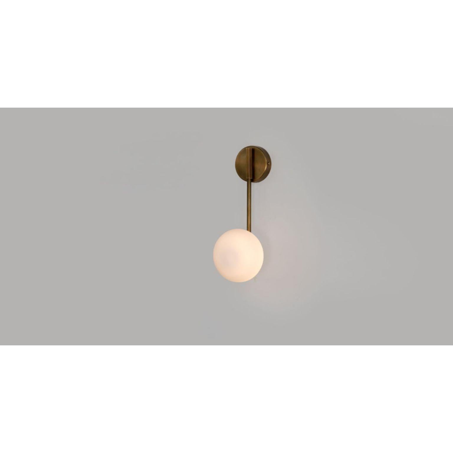 Other Link Glass Globe Wall Sconce by Lamp Shaper For Sale