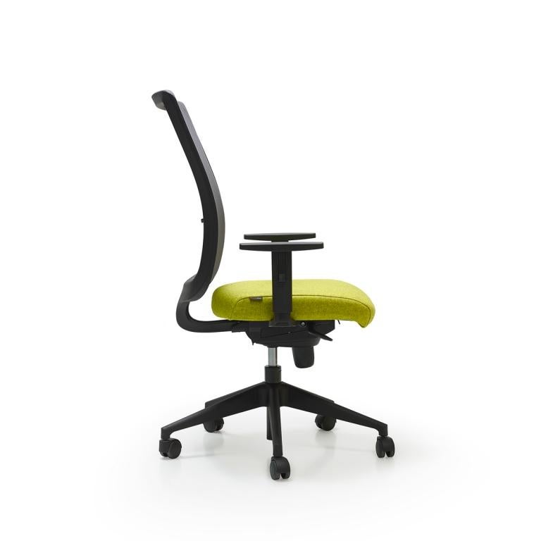 Other Link High Backrest Managerial Armchair in Mesh & Upholstery by Quinti Sedute For Sale