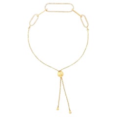 Link Luxe 14K (or 18k upon request) Yellow Gold Pave Paperclip Bracelet