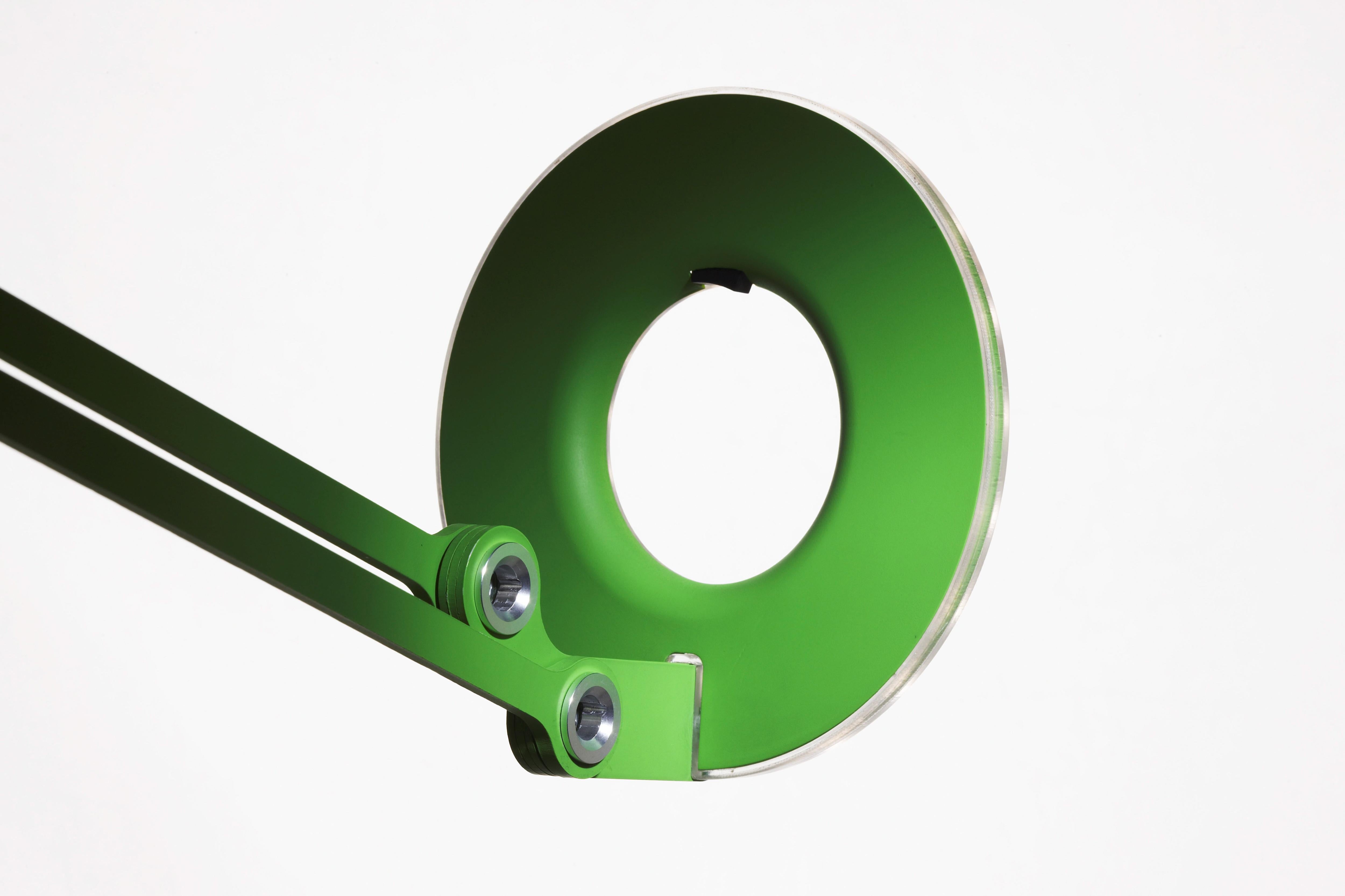American Link Medium Clamp Table Lamp in Green by Pablo Designs