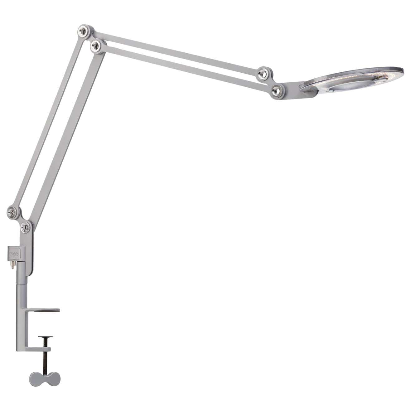 Link Medium Clamp Table Lamp in Silver by Pablo Designs For Sale at 1stDibs