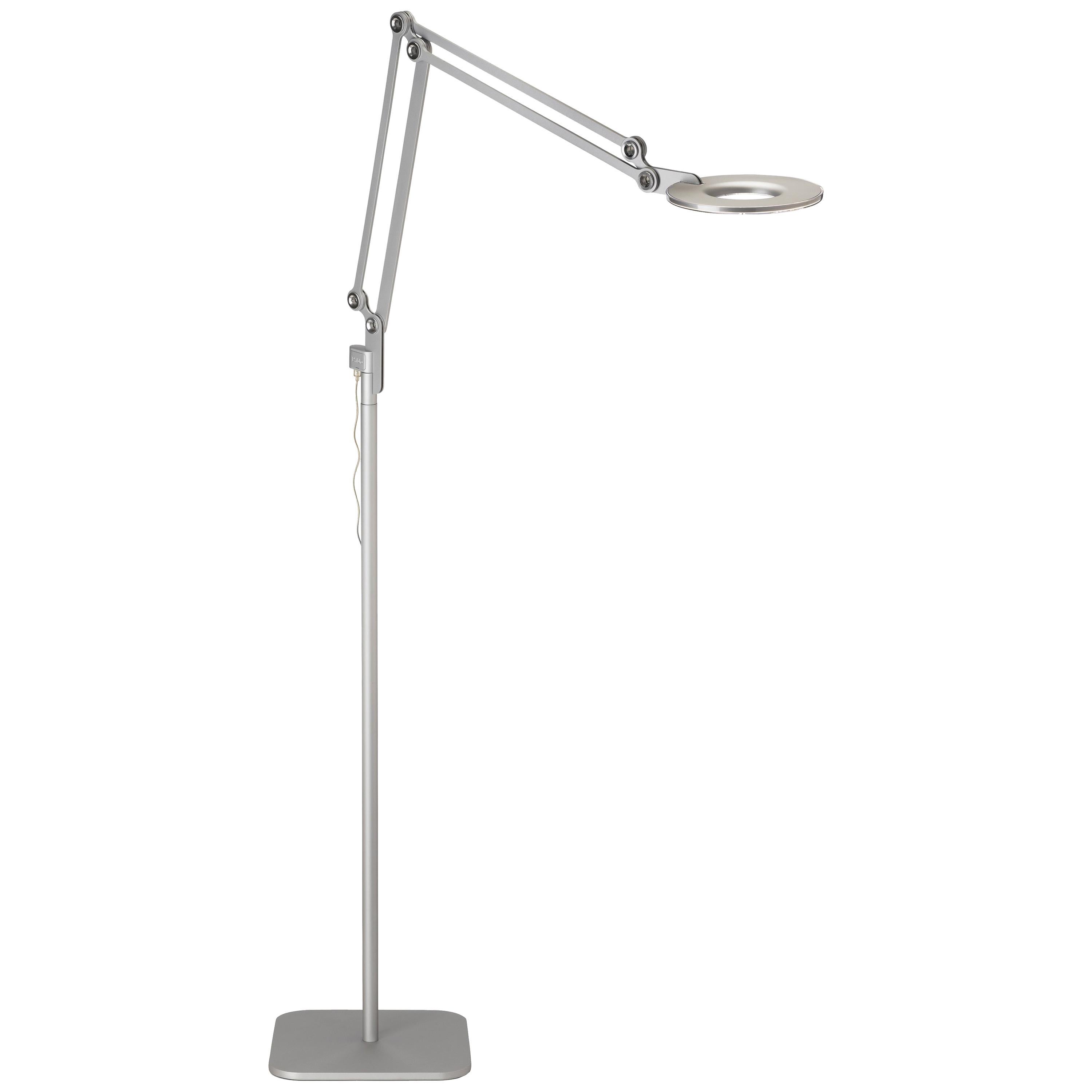 Link Medium Floor Lamp in Silver by Pablo Designs For Sale