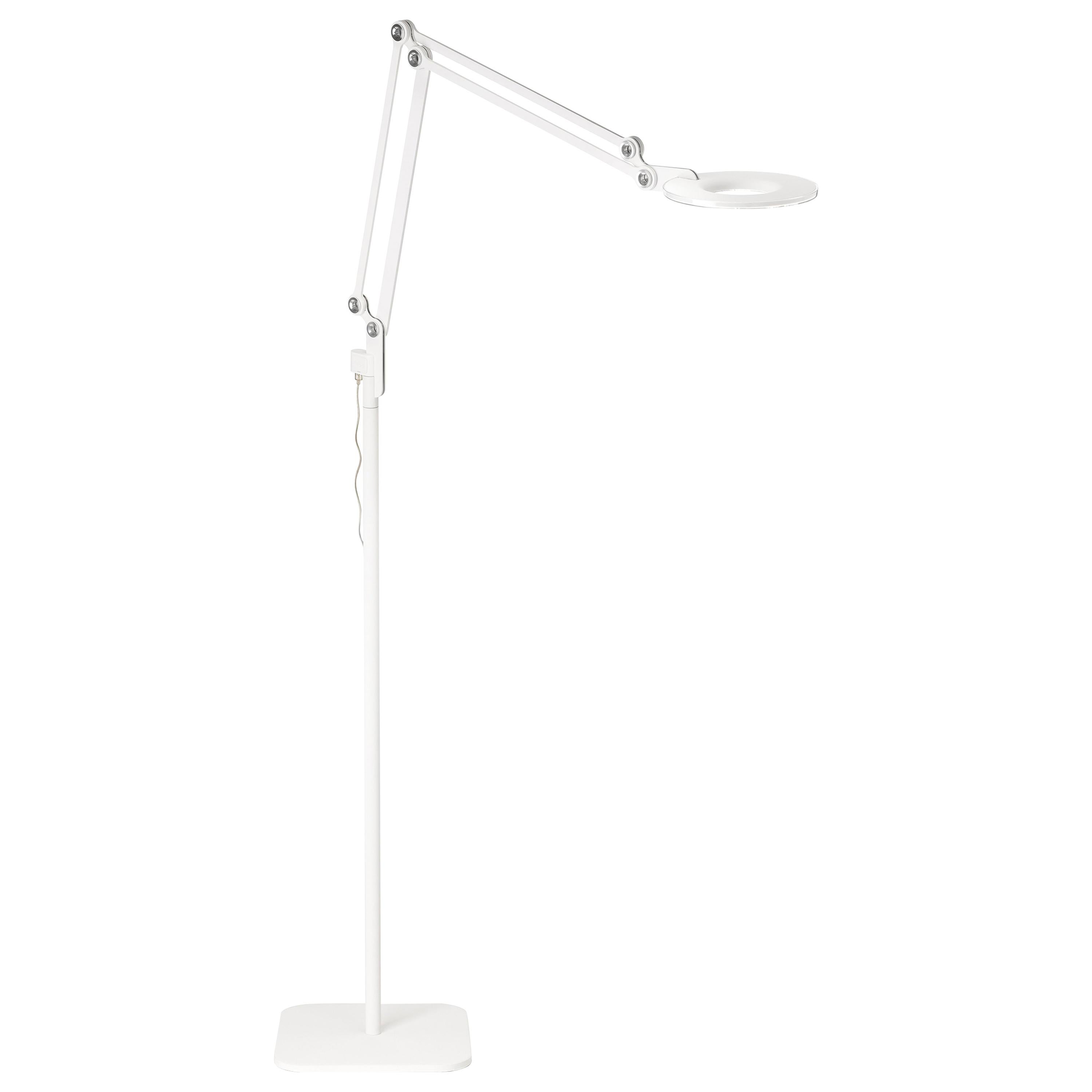 Link Medium Floor Lamp in White by Pablo Designs For Sale