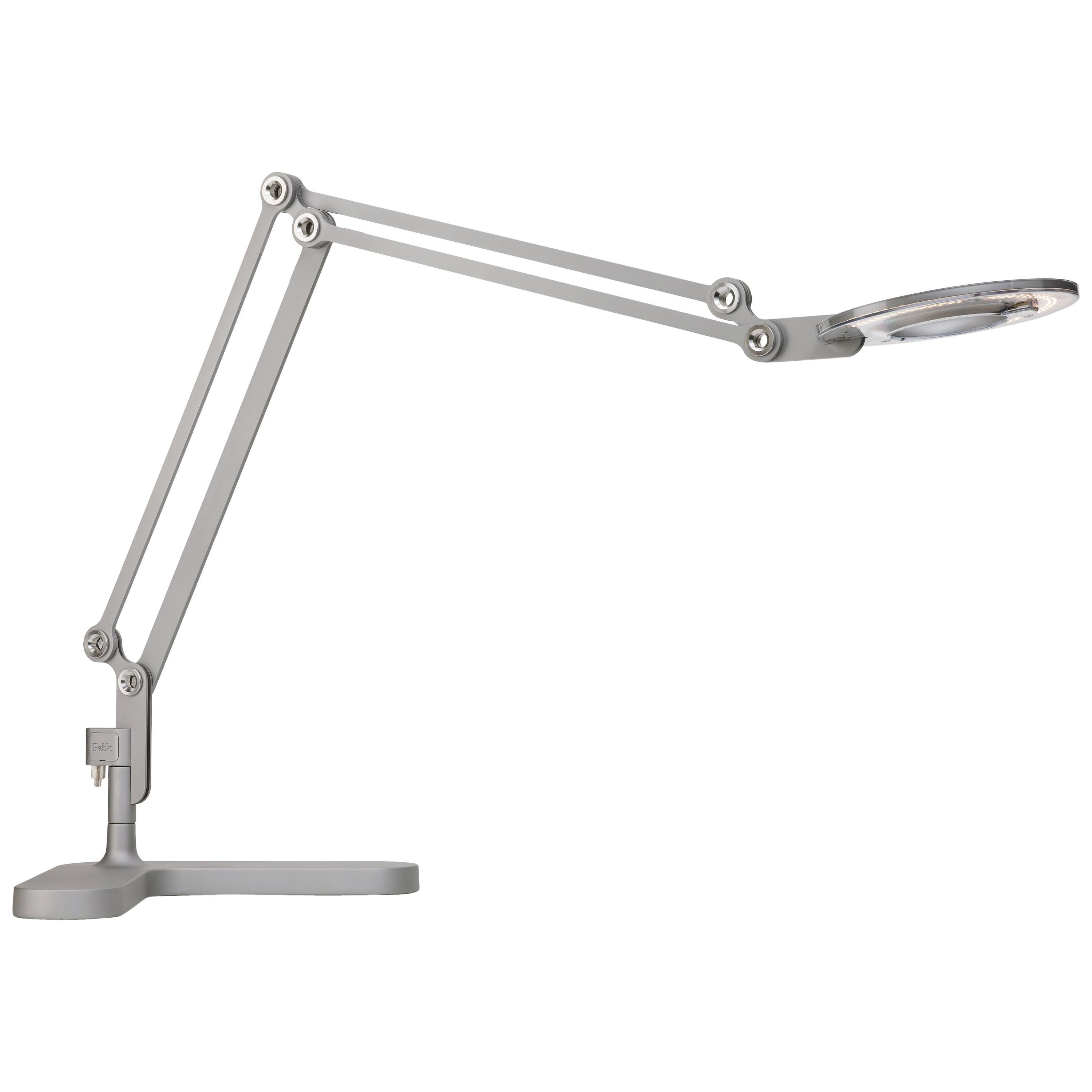 Lampe de table moyenne Link en argent par Pablo Designs