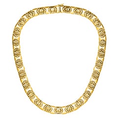 Link Necklace 14 Karat Yellow Gold 62.5 Gm