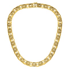 Link Necklace 14 Karat Yellow Gold 62.5 Gm