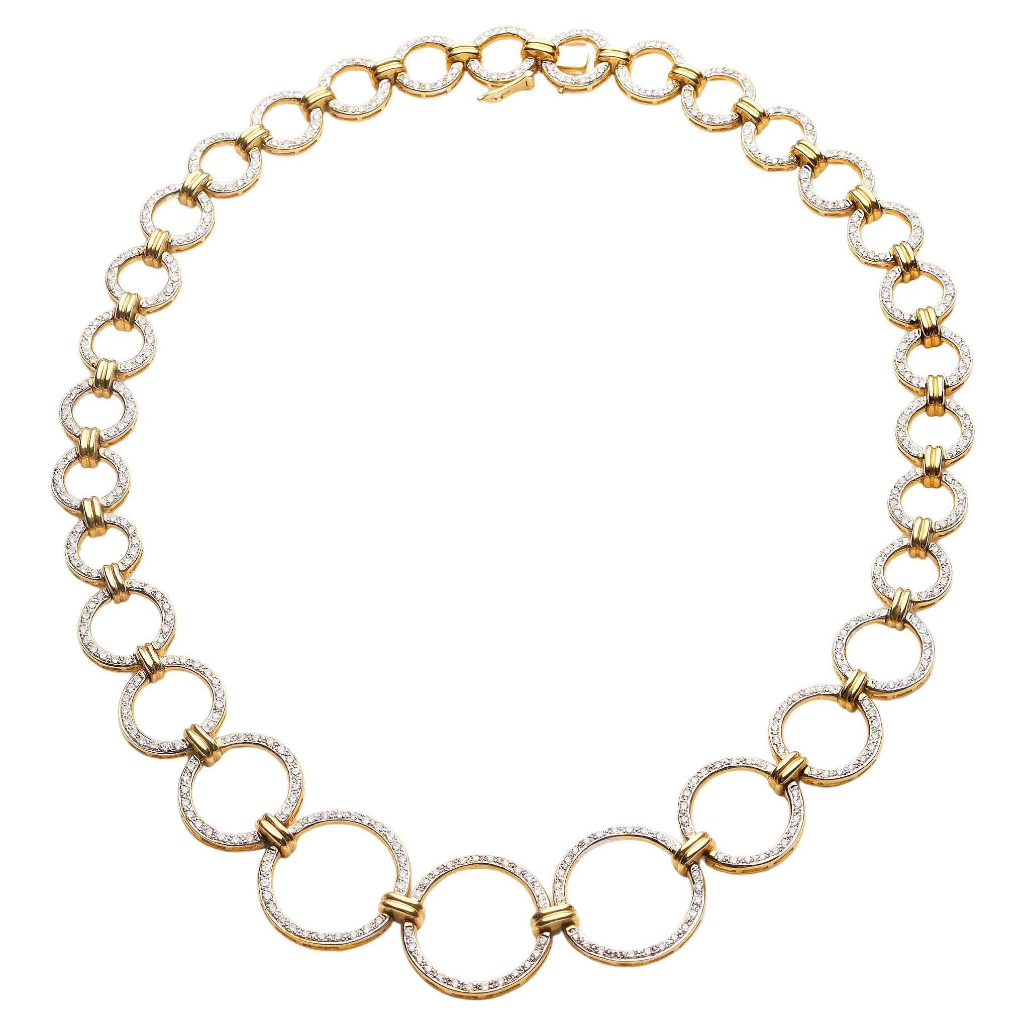 Collana Cocktail Link in oro e diamanti