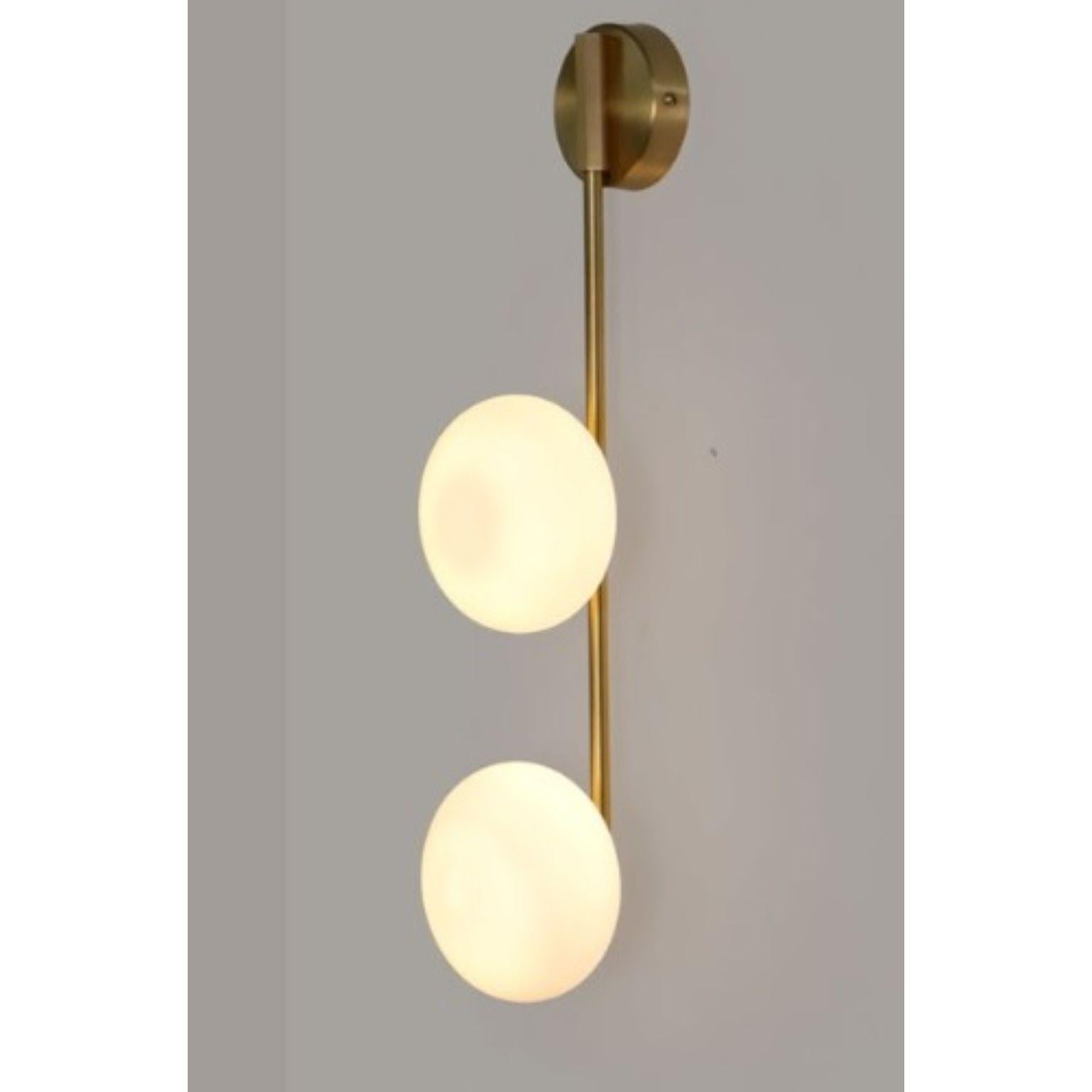 Post-Modern Link One Glass Globe Wall Sconce by Lamp Shaper For Sale