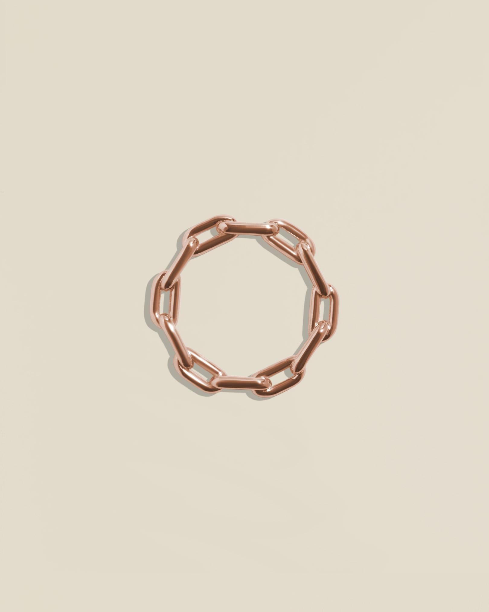 For Sale:  Link Ring in Rose Gold 2