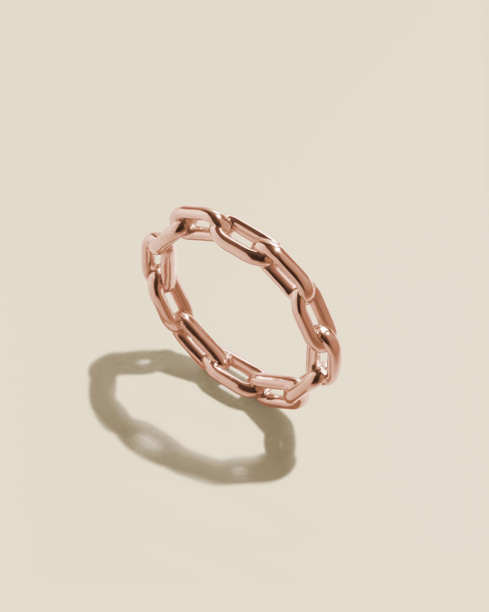 For Sale:  Link Ring in Rose Gold 3