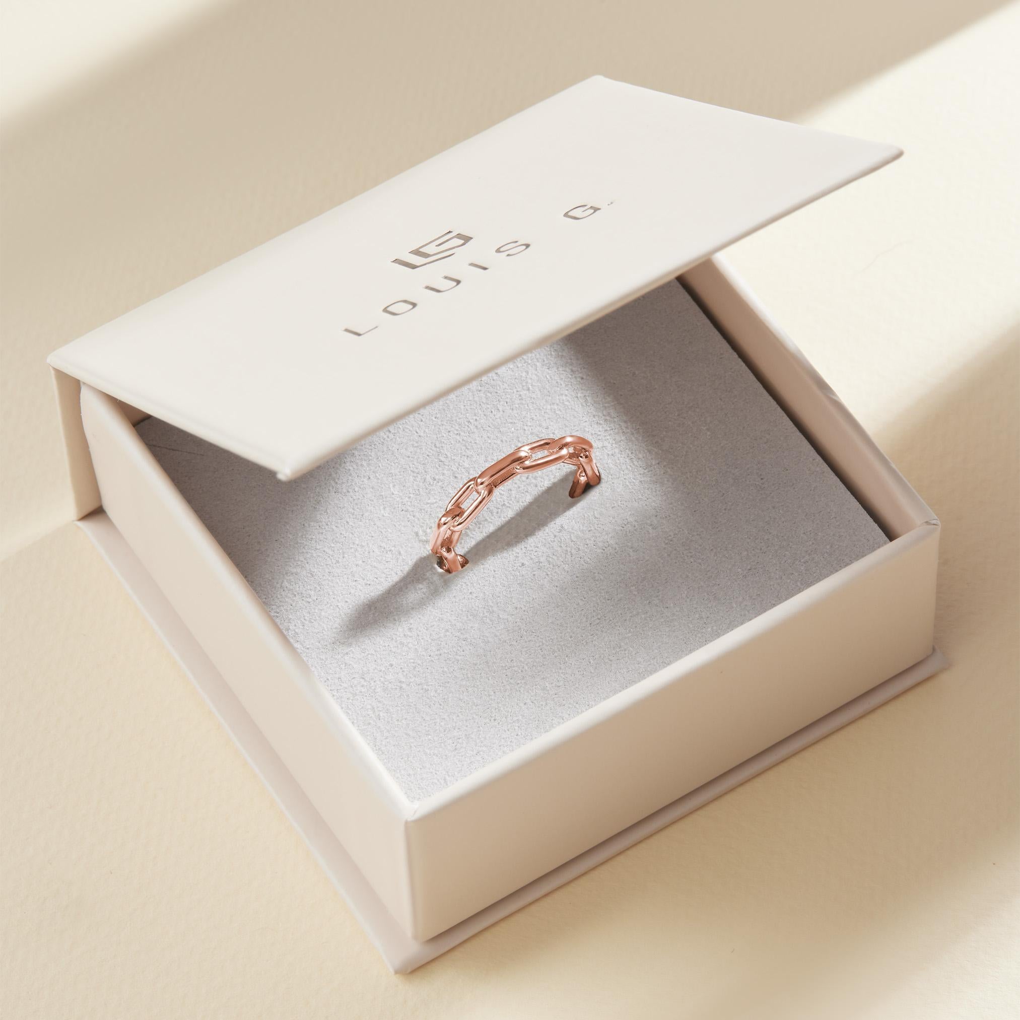 For Sale:  Link Ring in Rose Gold 4