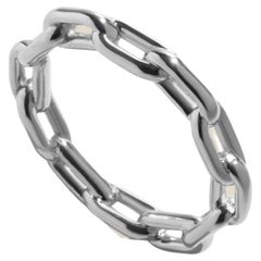 Link Ring in White Gold