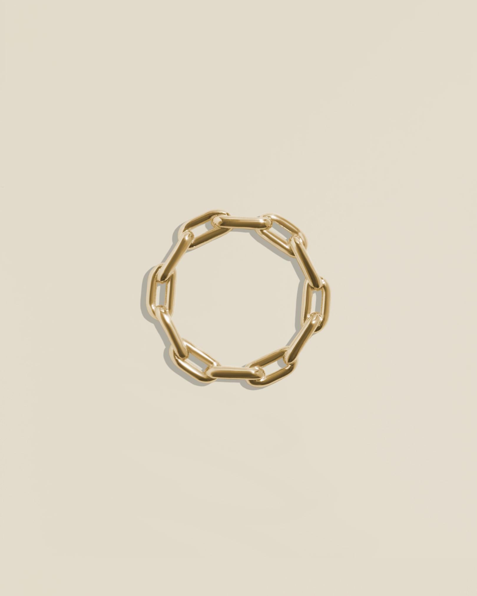 For Sale:  Link Ring in Yellow Gold 3