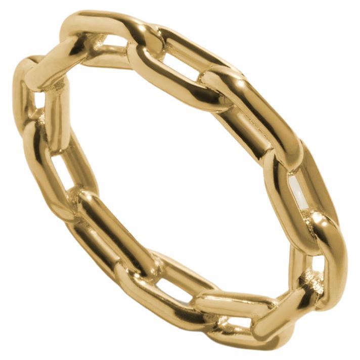 For Sale:  Link Ring in Yellow Gold