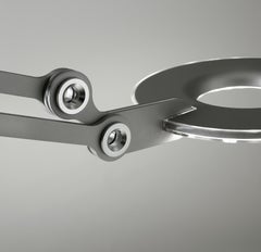 Lampada da terra Small Link in argento di Pablo Designs
