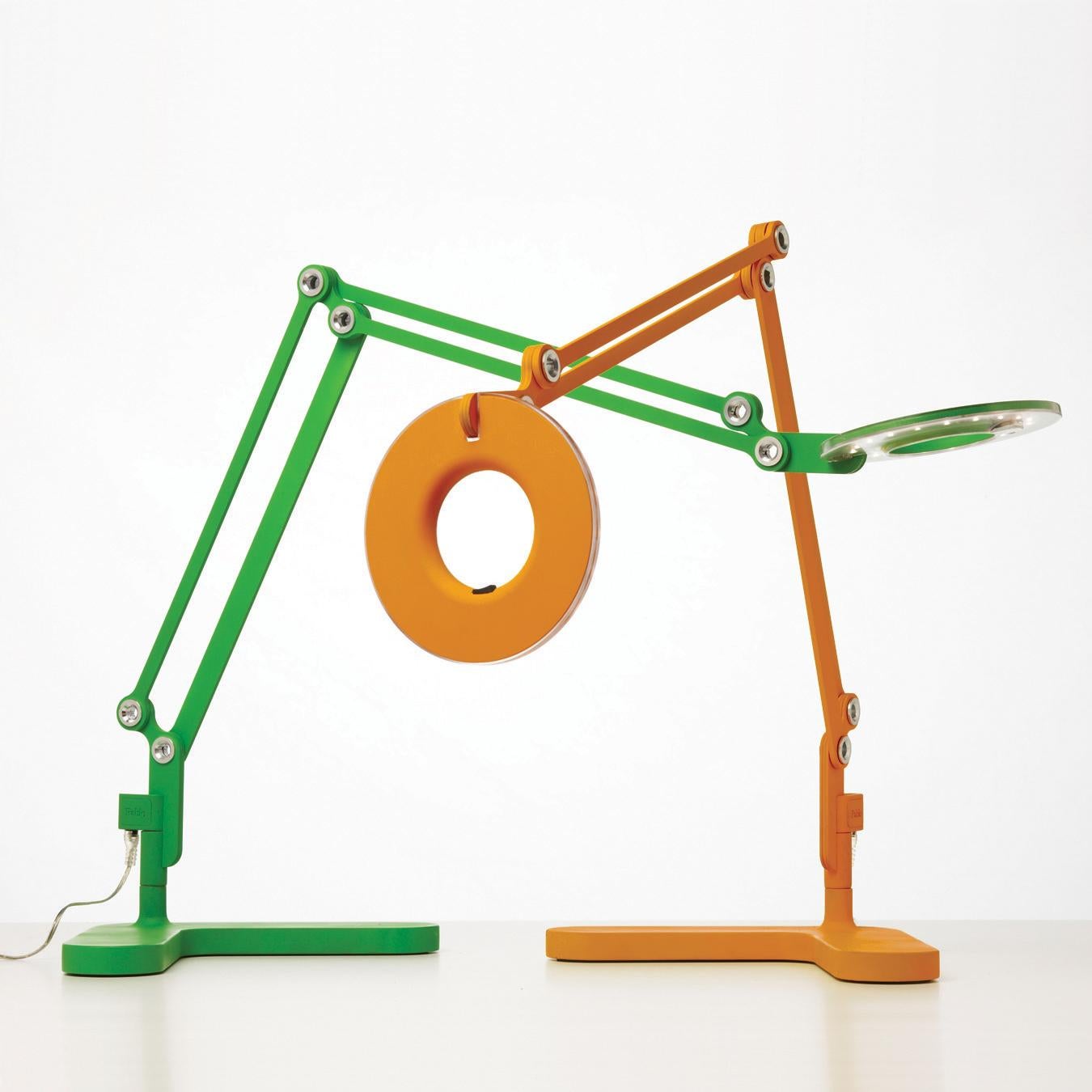 Modern Link Small Table Lamp in Green by Pablo Designs