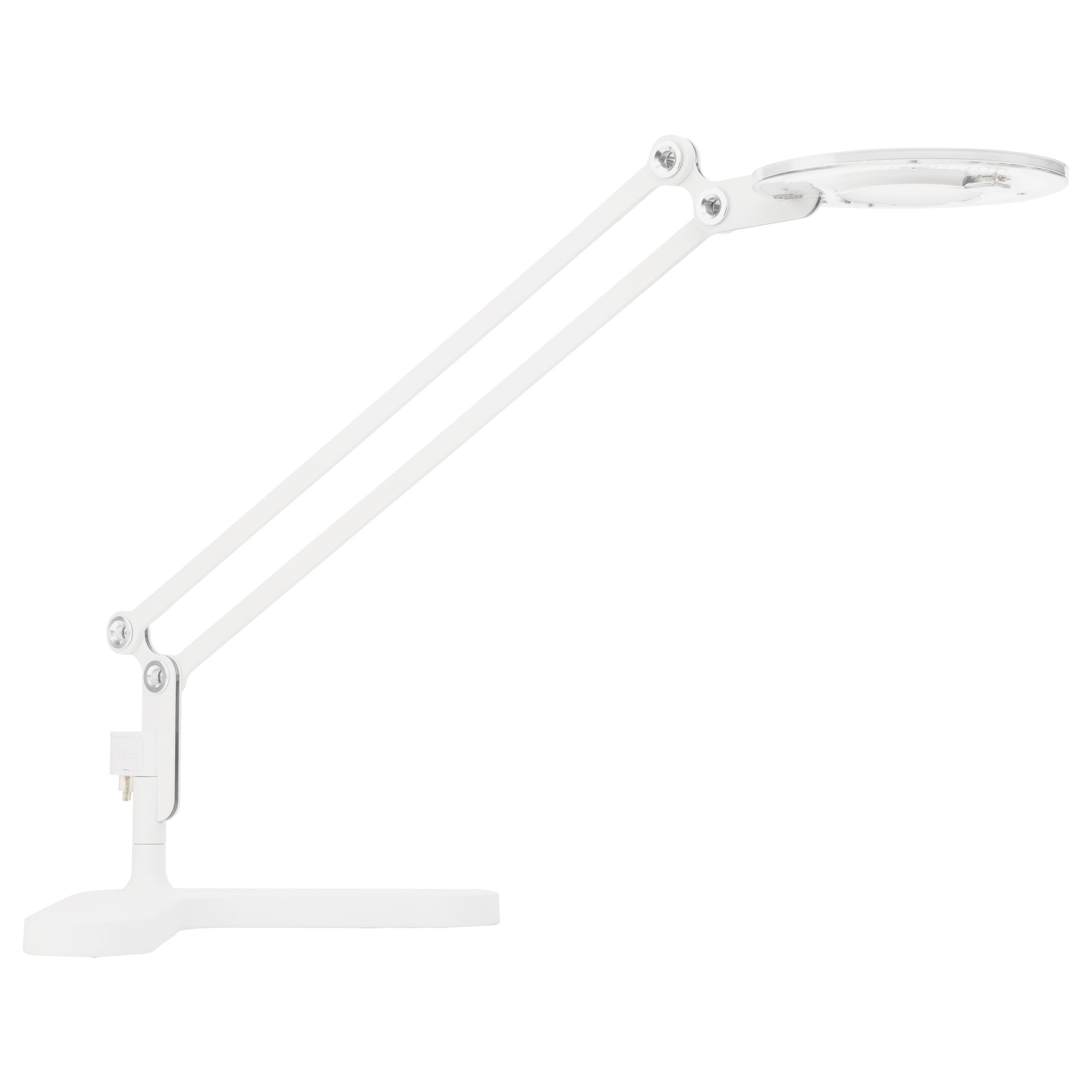 Petite lampe de bureau Link blanche par Pablo Designs