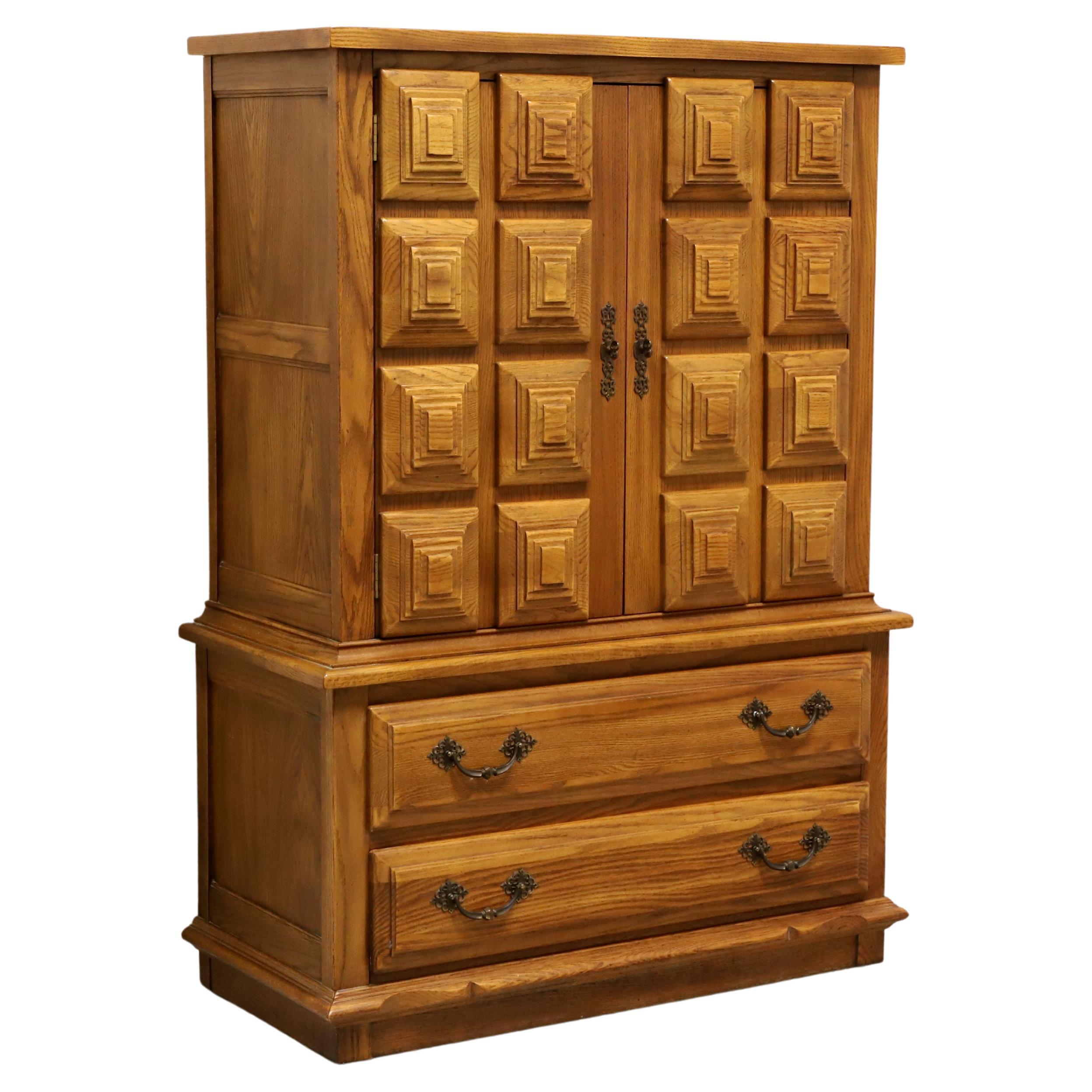 LINK-TAYLOR Espanol Oak Spanish Colonial Style Gentleman's Chest For Sale