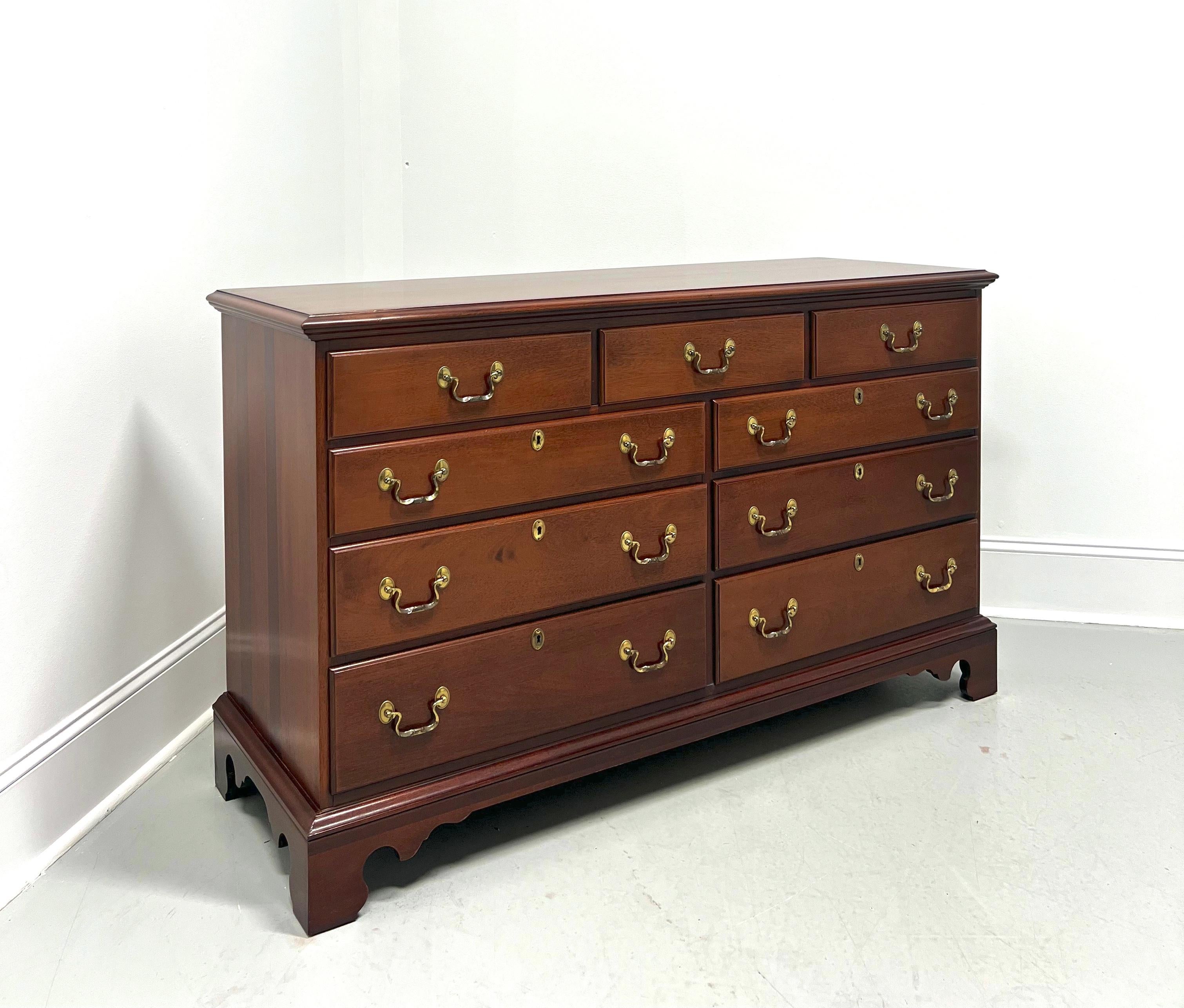 LINK-TAYLOR Heirloom Low Country Solid Mahogany Chippendale Dresser For Sale 6