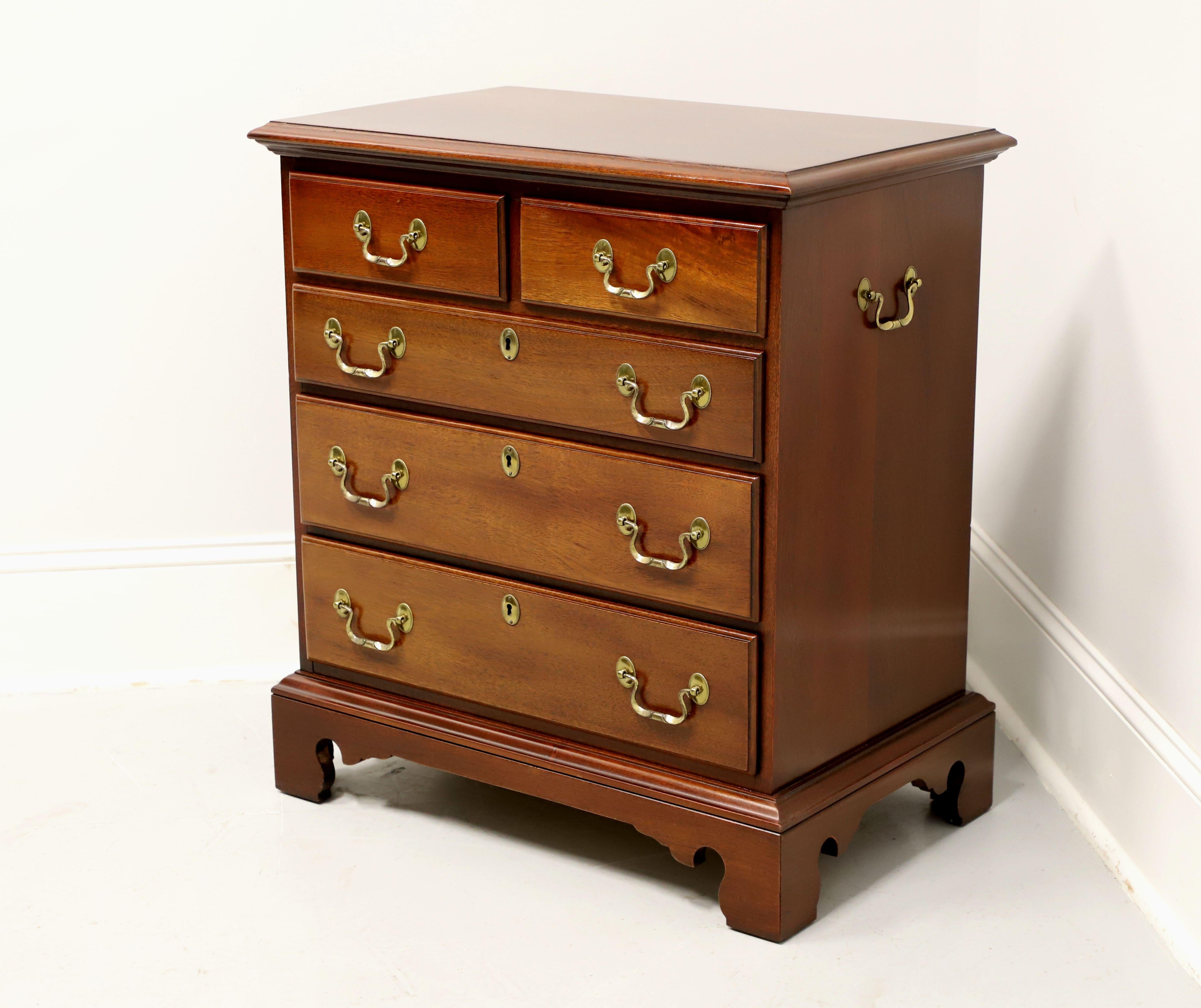 American LINK-TAYLOR Heirloom Planters Solid Mahogany Chippendale Bedside Chest - D