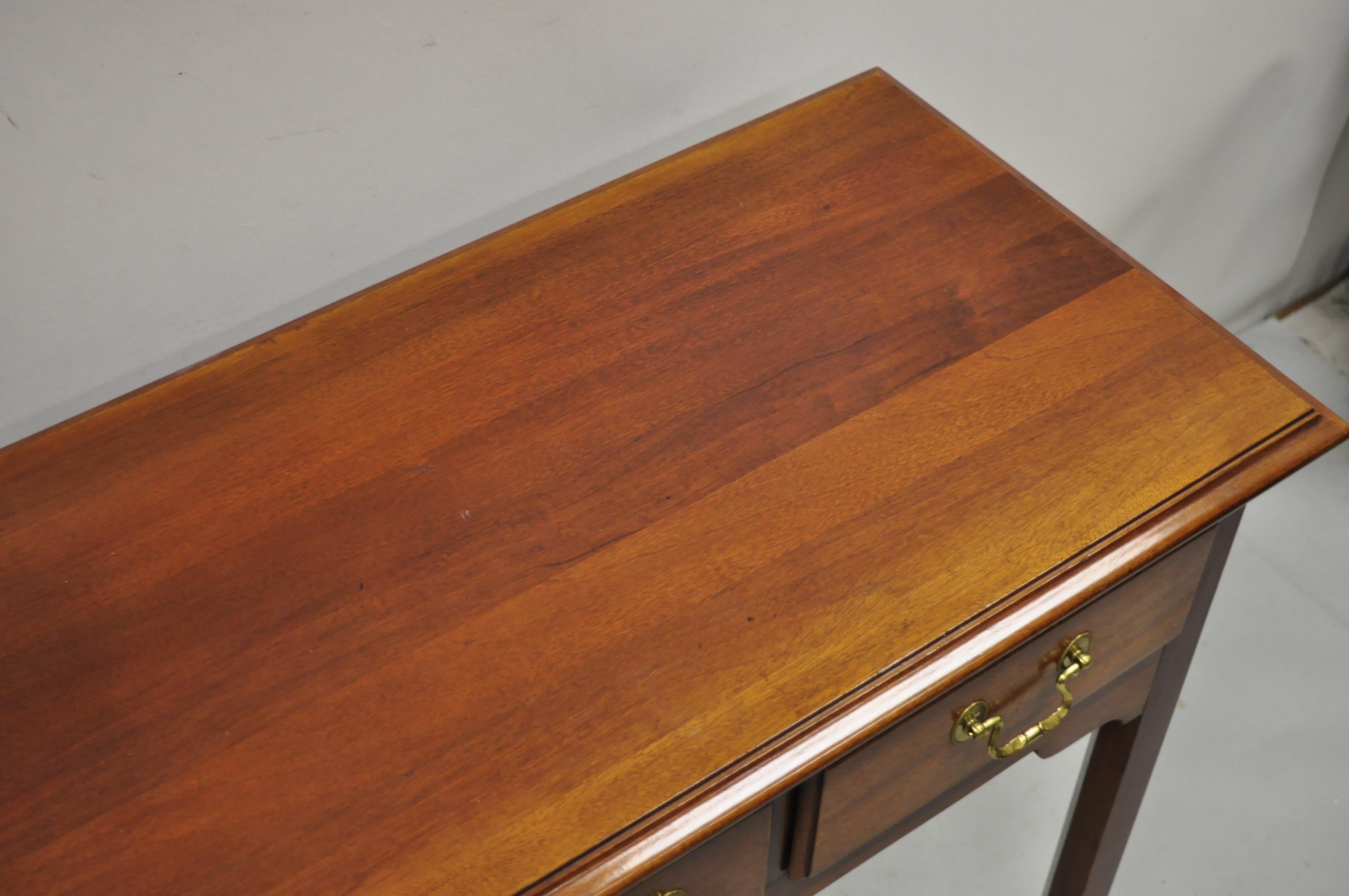 North American Link Taylor Heirloom Solid Mahogany 3 Drawer Georgian Console Sofa Hall Table