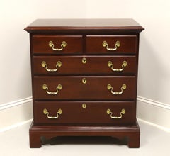 LINK-TAYLOR Solid Heirloom Mahogany Chippendale Bedside Chest