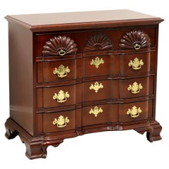 Vintage LINK-TAYLOR Solid Heirloom Mahogany Chippendale Block Front Goddard Chest (Rare)