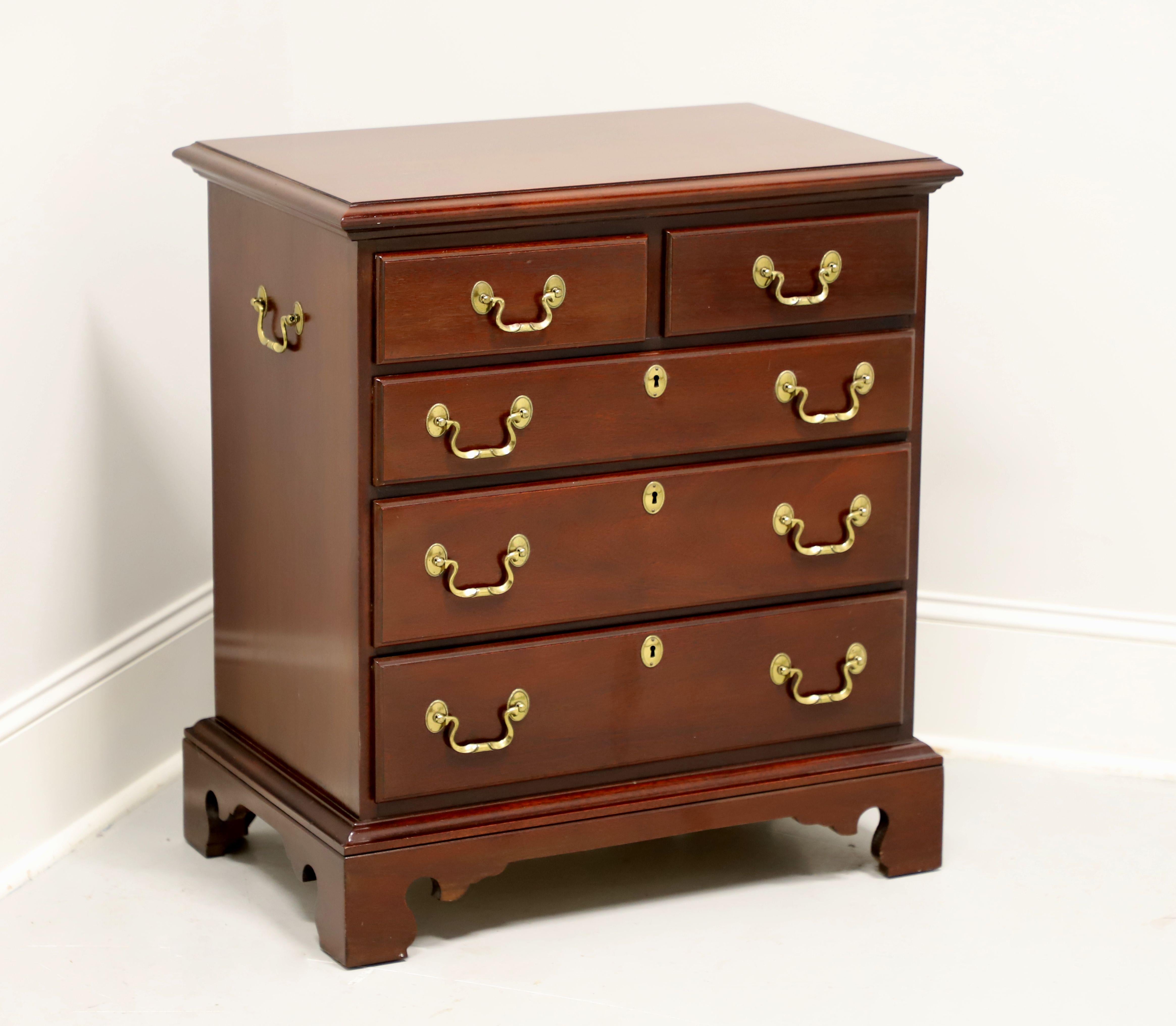 LINK-TAYLOR Heirloom Planters Solid Mahogany Chippendale Bedside Chest - A 4