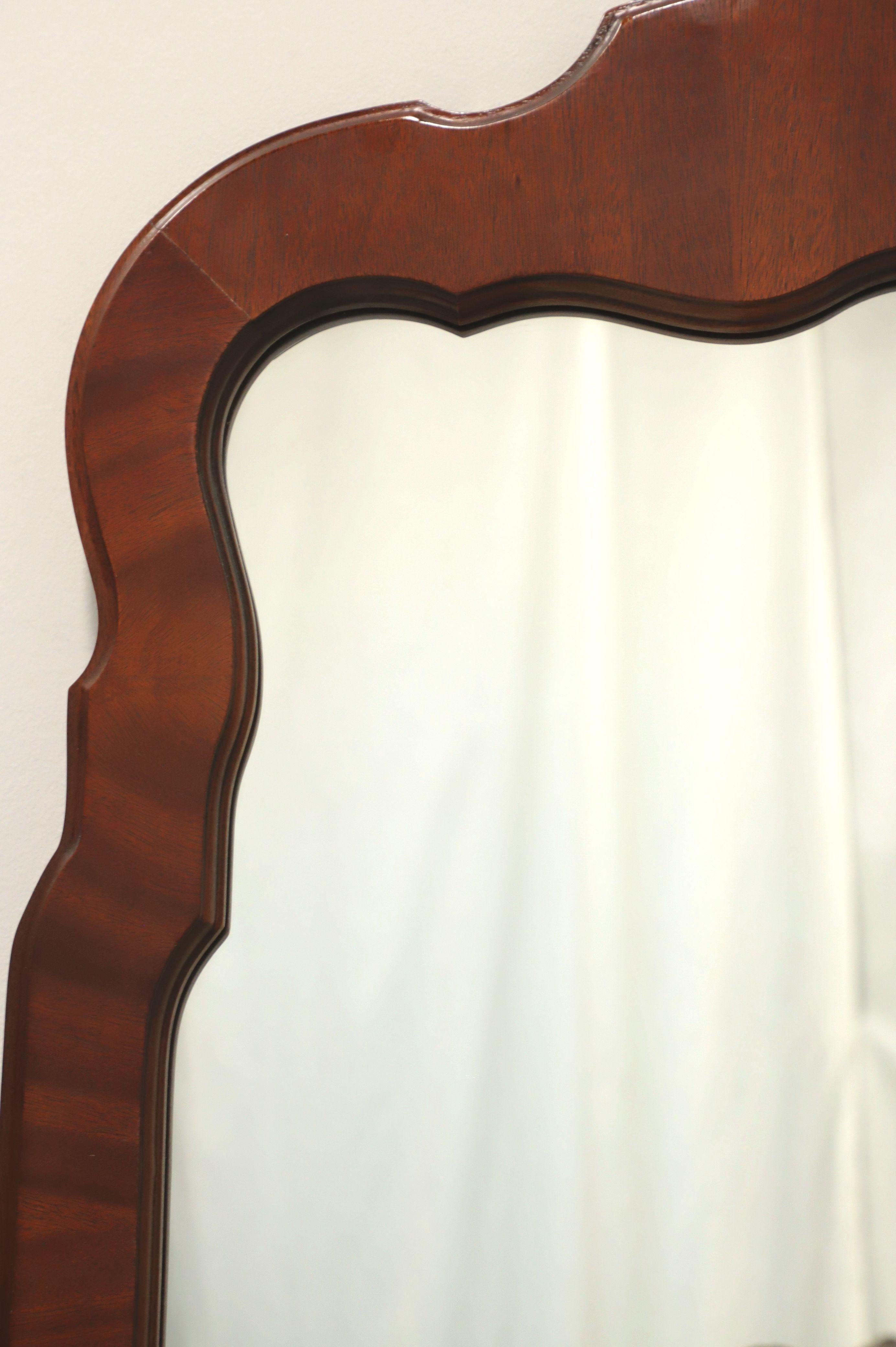 American LINK-TAYLOR Heirloom Solid Mahogany Chippendale Wall Mirror For Sale