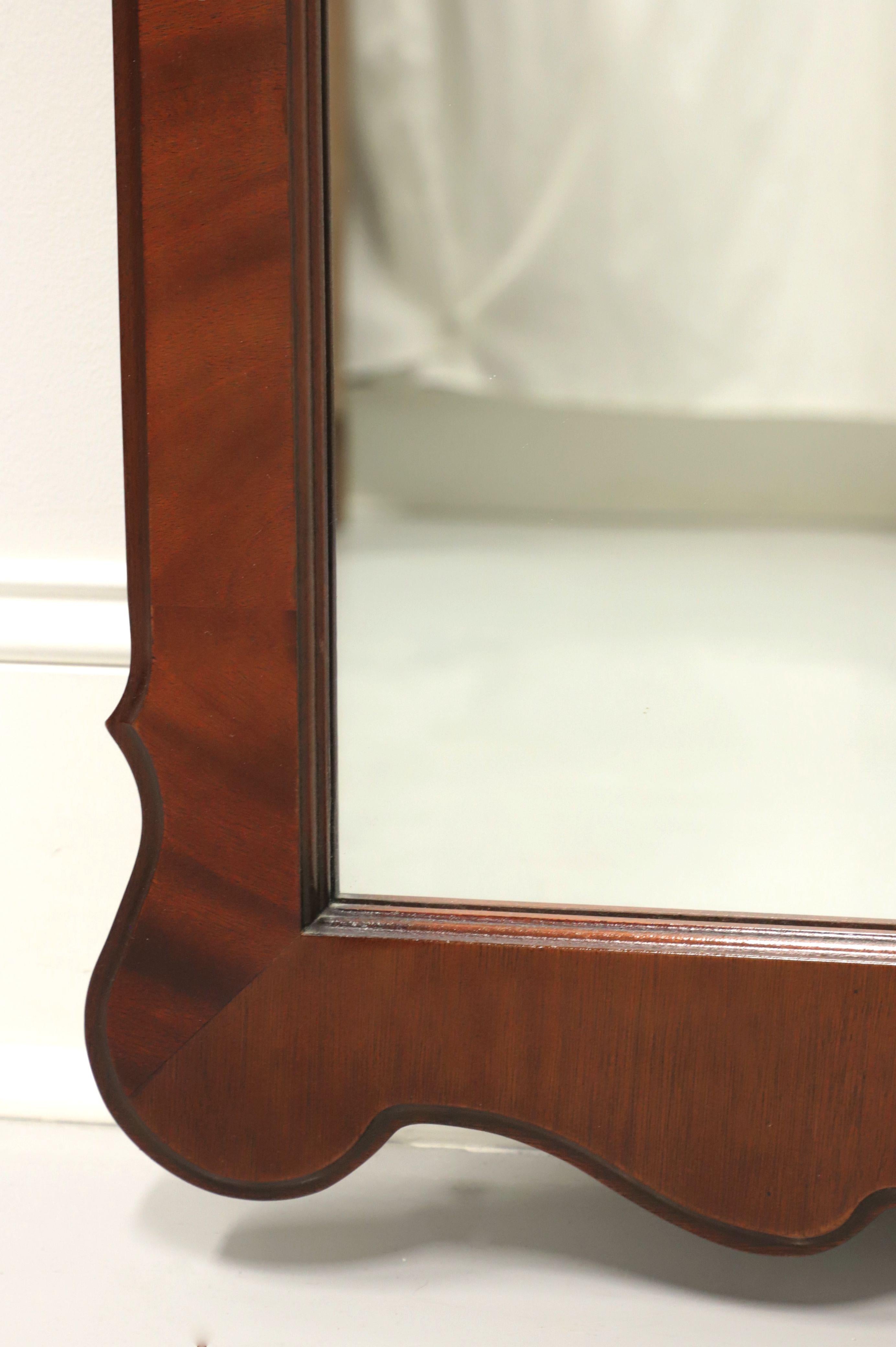 20th Century LINK-TAYLOR Heirloom Solid Mahogany Chippendale Wall Mirror For Sale