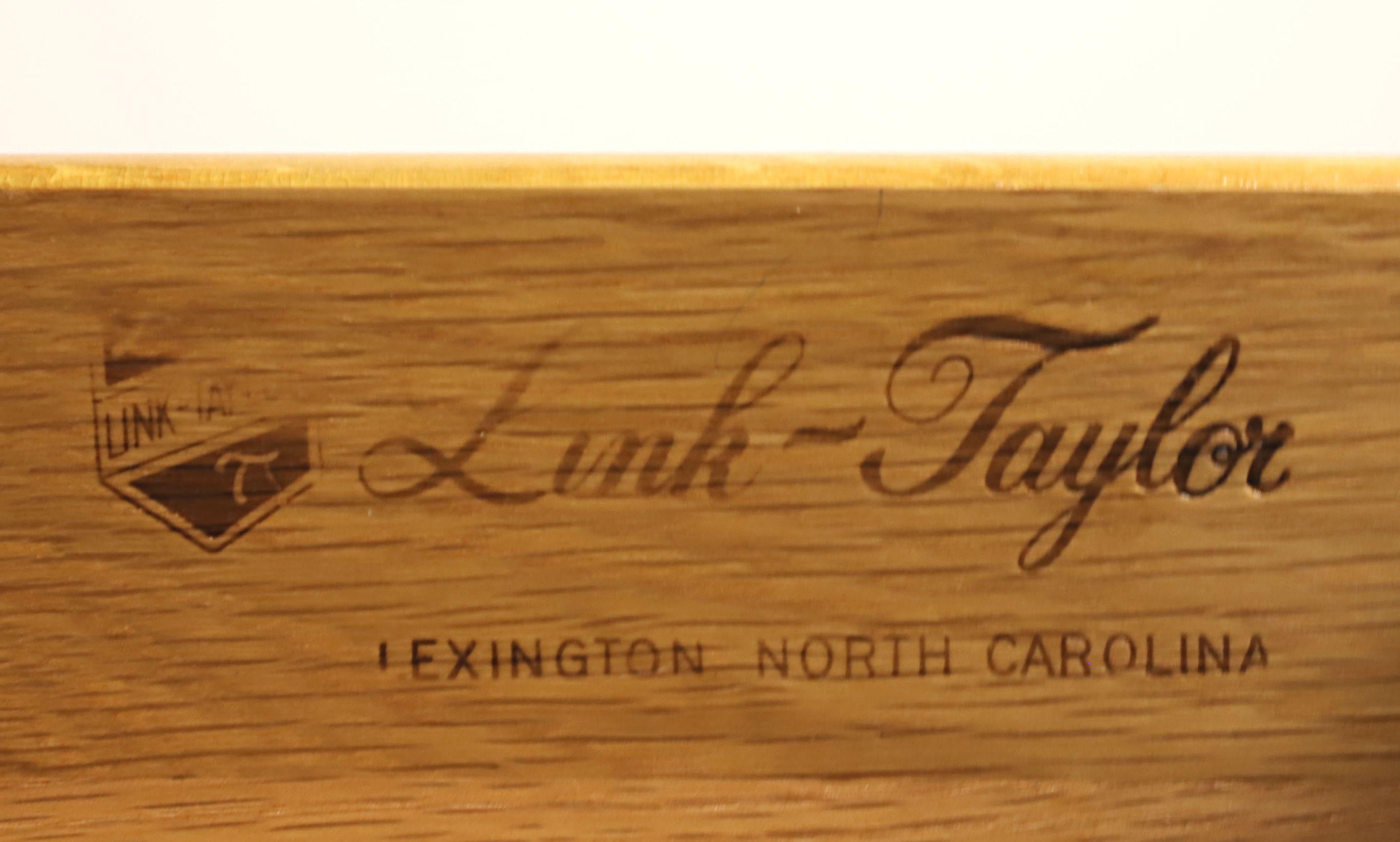 LINK-TAYLOR Solid Heirloom Mahogany Queen Anne Style Highboy Chest 5