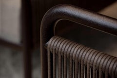 Link-Terra Wicker And Aluminum Outdoor Armchair With Cushions by SNOC