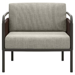 Link-Terra Wicker And Aluminum Outdoor Armchair With Cushions by SNOC