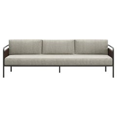Link-Terra Wicker And Powder-Coated Aluminum Three-Seater Outdoor Sofa by SNOC
