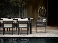 Link-Terra Wicker, Fabric And Powder-Coated Aluminum Dining Chair by SNOC