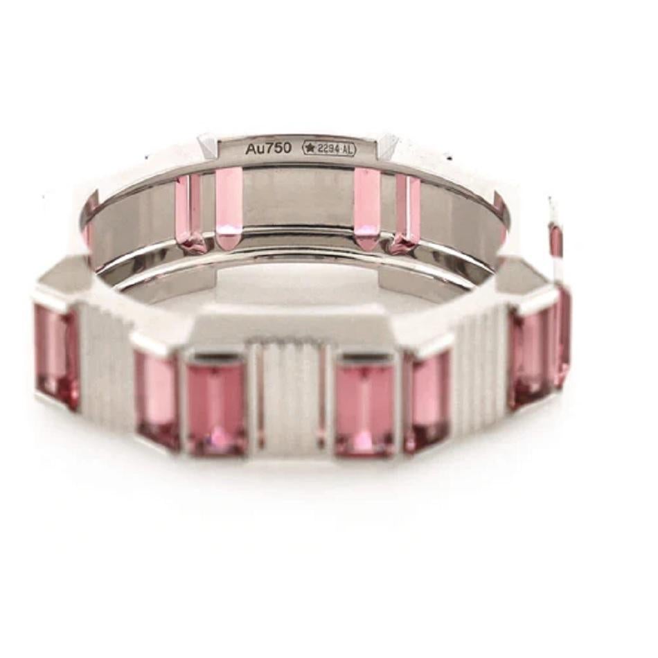 gucci link to love rubellite and diamond ring