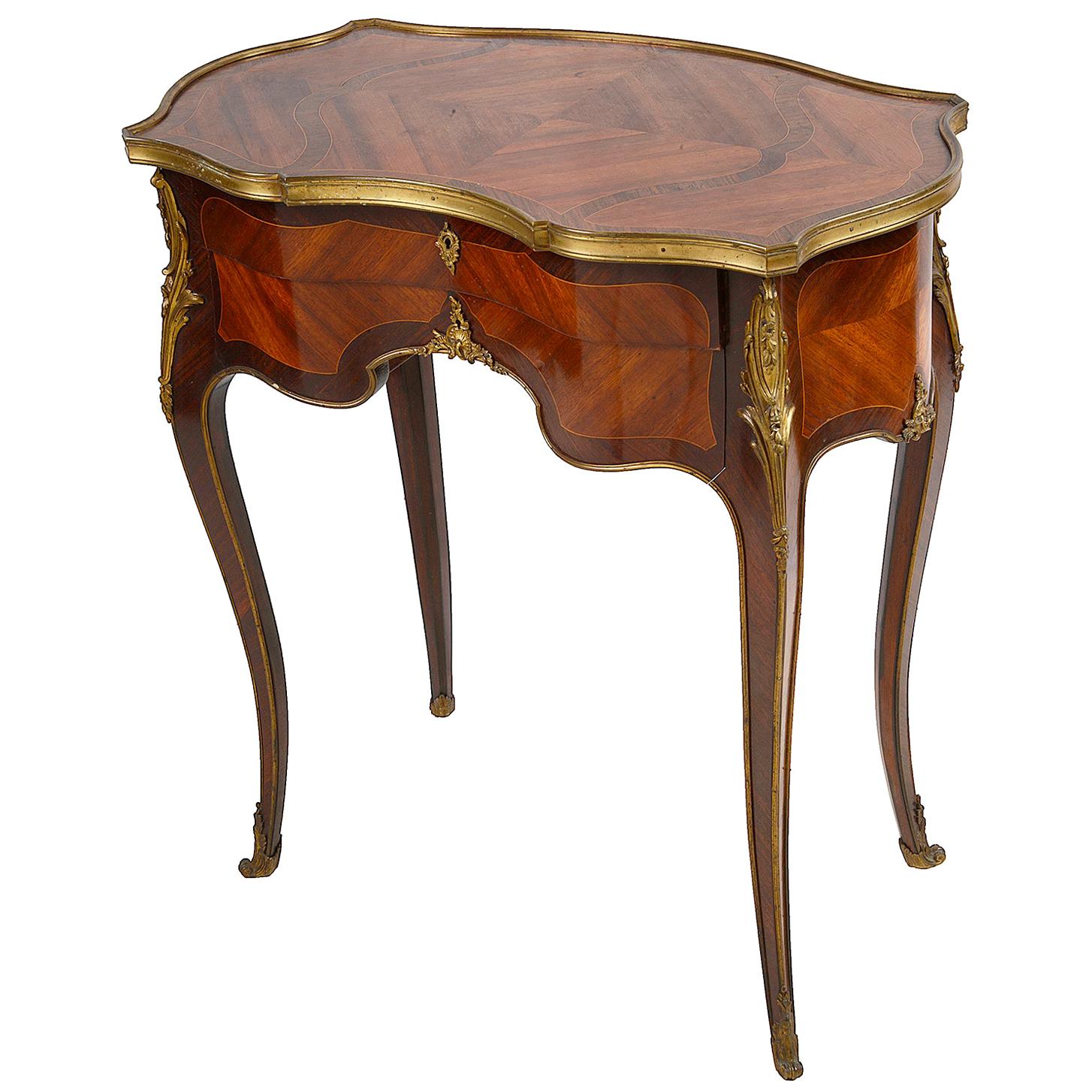 Linke Style French Side Table, 19th Century