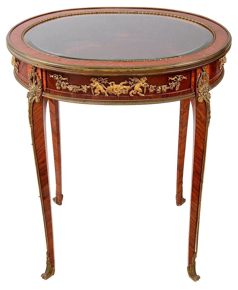 Linke Style Louis XVI Style Mahogany Bijouterie Cabinet, 19th Century For Sale 3
