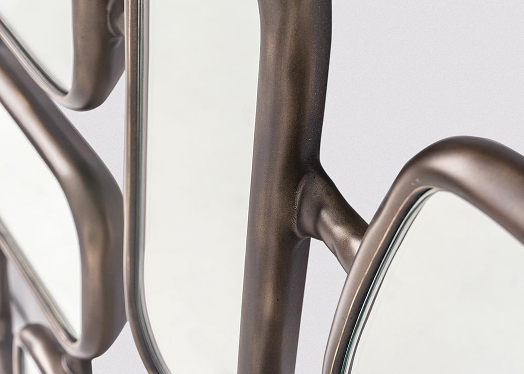 Contemporary Linked Panels Medium Mirror For Sale