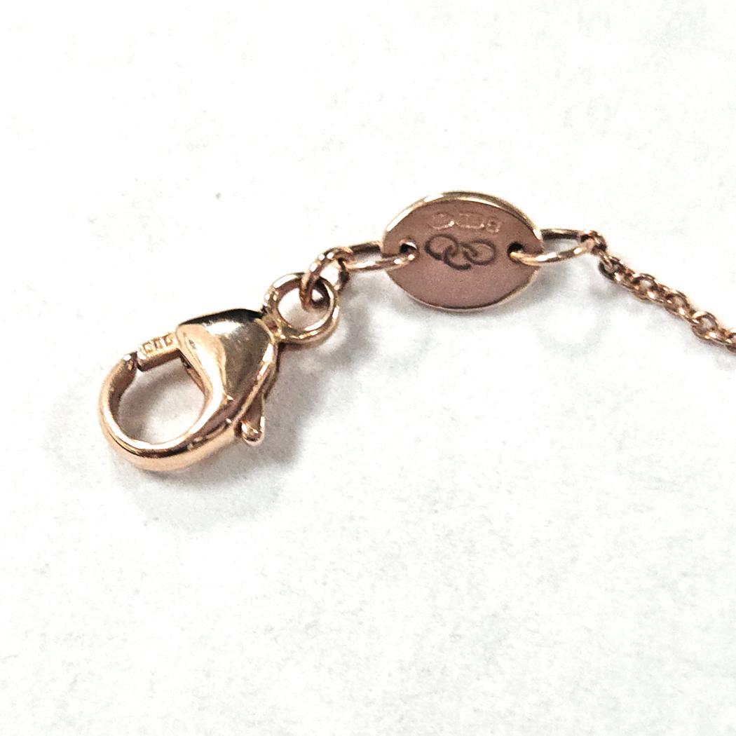 Links of London Collier à station en or rose 14k et diamants en forme de cœur Pour femmes en vente